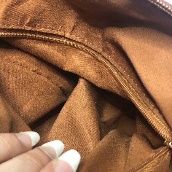 Black rivet cross body hobo bag chocolate brown - Picture 11 of 11